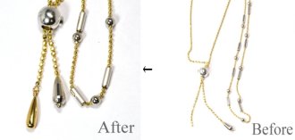 ロングネックレス加工修理
