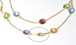 ネックレスの加工