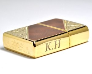 お手持ちのライターにイニシャル刻印