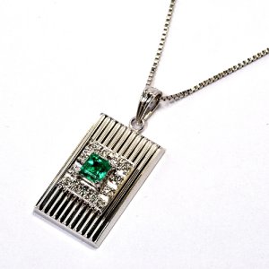 お手持ちのカフスボタンをペンダントに加工