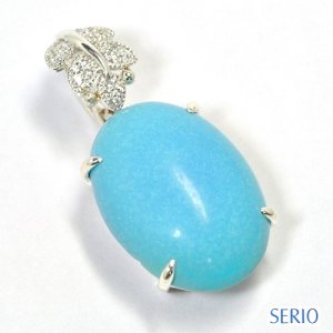 お手持ちのターコイズを使用してペンダント加工