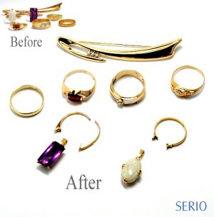 お母様の形見のジュエリーを加工